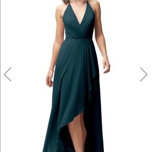 Jenny Yoo Caspian Sea Farrah Chiffon Gown Size 0